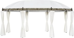 vidaXL Foișor, 530 x 350 x 265 cm, alb crem