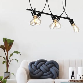 Lustră pe cablu TARO 5xE27/60W/230V neagră