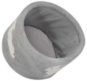 Organizator din bumbac Kindsgut Bunny, ø 16 cm, gri