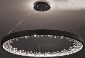 Lustra LED G23529-40 BK – 50W, Design Modern, cu Telecomandă și Lumină Reglabilă