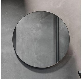 Oglindă de baie BATH DELUXE 01-080-09-02-00 BORGSTED d. 80 cm negru