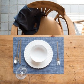 Suport pentru farfurie Tiseco Home Studio, 45 x 33 cm, albastru