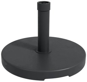 Outsunny Bază pentru Umbrelă de Grădină din HDPE și Ciment cu Manivelă Integrată, Ø46,5x31 cm, Negru | Aosom Romania