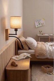 Brilagi - Lampă LED flexibilă BOBO WOOD 1x E27/25W/230V + LED 3W stejar/negru/bej/buline