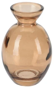 Vaza Honesty din sticla amber 10 cm - modele diverse