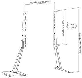 Suport TV înclinabil MK FLORIA MKF-21ST841 32-70“ negru