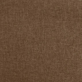 Scaun de birou pivotant, maro, material textil 1, Maro, Fara roata