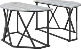 vidaXL Masă de cafea Gri Sonoma 80 x 80 x 42 cm