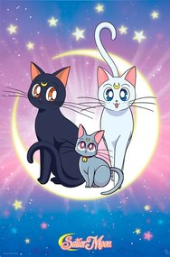 Poster Sailor Moon - Luna, Artemis & Diana, (61 x 91.5 cm)
