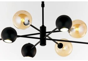 Lustră pe tijă Jupiter 1994 MOKA 4xGU10/10W/230V + 4xG9/10W/230V negru/bej