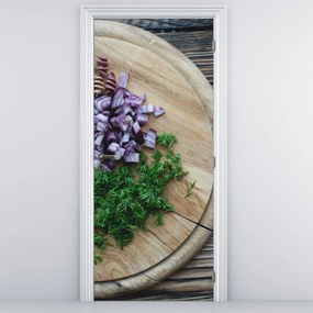 Fototapet pentru ușă - De pe blatul de bucătărie (95x205cm)