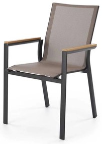 Scaun de grădină Warren, gri / negru