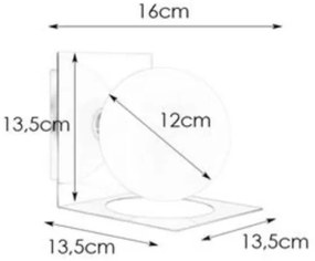Aplică pentru baie Markslöjd 108085 ZENIT 1xG9/18W/230V IP44
