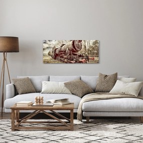 Tablou cu locomotivă istorică (120x50 cm)