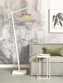 Lampa de podea din bambus Ibiza L 65cm, alb/ natur