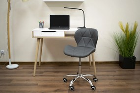 PROMO SCAUN DE BIROU GRI AVOLA DIN PIELE ECO II. CALITATE