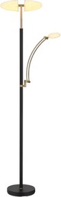 Globo 58909B - Lampă LED dimmabilă de podea TIRANA 40W/230V + 5,5W, neagră