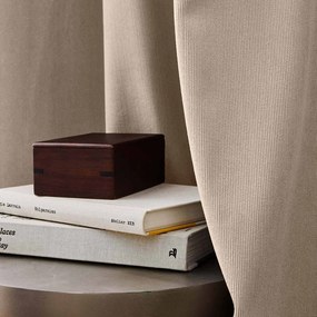 Draperie maro termoizolantă din catifea reiată 140x260 cm Madison – douceur d'intérieur