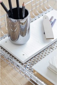 Suport pentru periuța de dinți argintiu din ceramică Lotus – Mette Ditmer Denmark