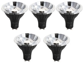 Set de 5 becuri LED GU10 dimabile 70mm 6.5W 600 lm 2700K