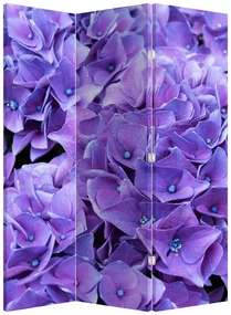 Paravan - Flori violete (126x170 cm)