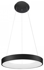 Lustra moderna neagra rotunda cu led Giulia d48 4000k