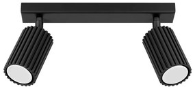 Spot negru 6,5x30 cm Gleam – Sollux