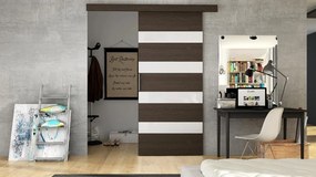 Uși culisante Ravina V (ciocolățiu + alb lucios). Promo -17%. 1122929