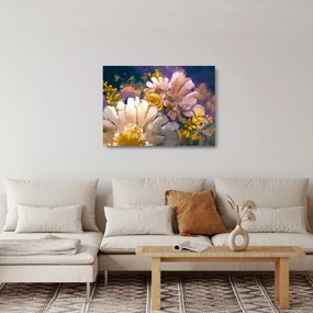 Tablou pe sticlă - Flori (70x50 cm)