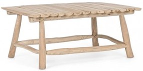 Masuta de cafea finisaj natural din lemn de Teak, 90x60x38 cm, Sahel Bizzotto