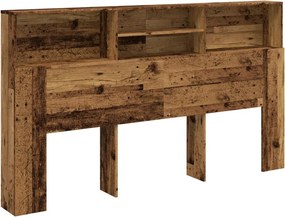 vidaXL Tăblie pat cu dulap, lemn vechi 180x19x103,5 cm lemn prelucrat