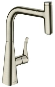 Baterie bucatarie cu dus extractibil crom periat Hansgrohe Metris M71 sBox 240 cu 1 jet