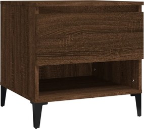 vidaXL Masă laterală, stejar maro, 50x46x50 cm, lemn compozit