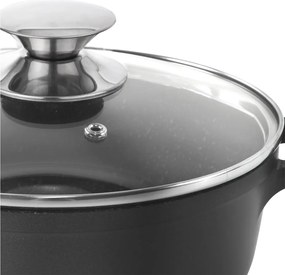 Oală din aluminiu neaderent cu capac din sticlă Orion Grande, ⌀ 20 cm