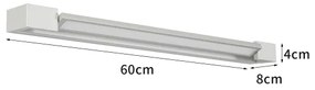 Brilagi-LED Oglindă iluminată pentru baie AQUA LINE LED/18W/230V 60 cm IP44 crom mat