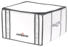 Cutie pentru depozitare cu vacuum Compactor Black Edition, volum 125 l, alb