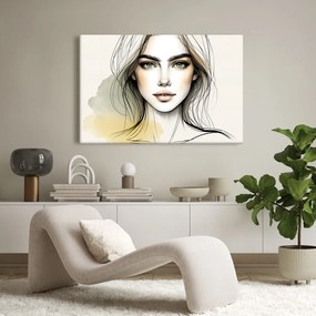 Tablou portret de femeie cu ochi expresivi