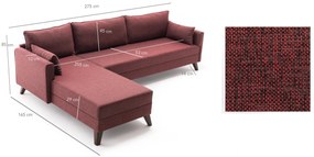 Canapea extensibilă Bellina 1 (bordo) (S). 1063027