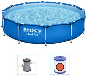 Bestway piscină cu cadru steel pro, 366 x 76 cm