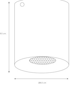 Spot BIDO 1xGU10/50W/230V alb Lucide 22965/01/31