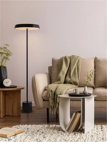 Lampa de podea LED design modern VETRO negru, D-40cm