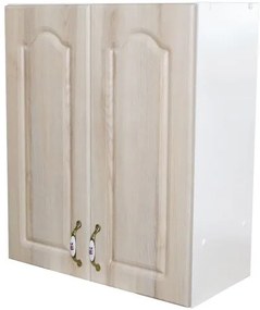 Corp superior 60 cu 2 usi pentru hota telescopica Zebra MDF sonoma mustata