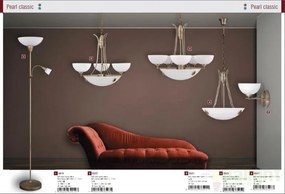 Lampadar, lampa de podea dubla Pearl Classic 4019 RX