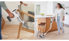 Aspirator vertical Shark IW3612EUT, 240W, 0.42 l, 3 moduri, 3 trepte, 3 atasamente, Afisaj LED, Senzori pentru detectarea murdăriei invizibile, Autonomie pana la 60 min, Alb/Galben