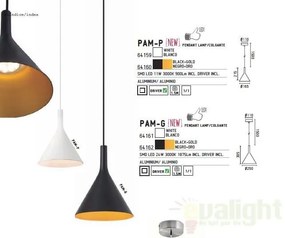 Pendul modern inaltime 171cm, diam.16,5cm LED Pam-G 64159