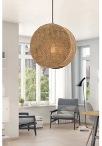 Pendul pe cablu BIG DRUM 1xE27/60W/230V maro