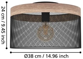 Plafonieră KILNSDALE 1xE27/40W/230V Eglo 43832