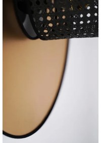 Aplică TOKYO Duolla RATTAN 1xE27/15W/230V d. 50 cm auriu/negru
