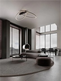 Lustra LED aplicata design modern minimalist KIKLOS negru