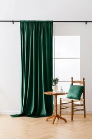 Draperii opace VELVET verde inchis 140x250 cm (2 buc), rejansa